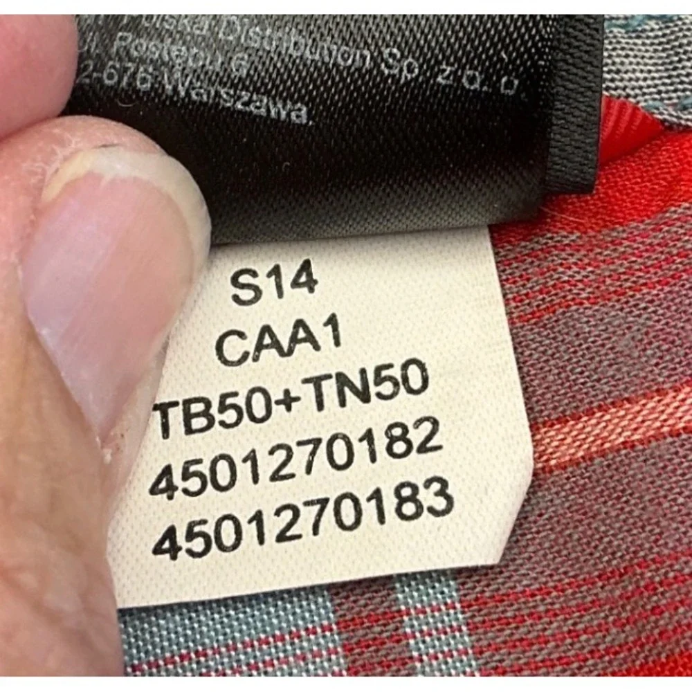 The North Face Shirt Plaid Short Sleeve Button Down Red Blue Mens XXL Hiking